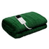 Electric Heated Throw Blanket 160x130cm Washable Flannel Rug Green