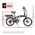 Folding Electric Bike Urban City Bicycle eBike Rechargeable Battery 250W