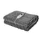 Electric Throw Heated Blanket Flannel&Sherpa Square Pattern Grey