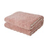 Electric Throw Rug Heated Blanket Flannel&Sherpa 3D Square Pink