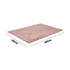 Electric Throw Rug Heated Blanket Flannel&Sherpa 3D Square Pink