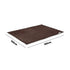 Electric Heated Throw Rug – Brown Flannel & Sherpa, 9‑Heat Levels, 160W
