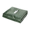 Electric Throw Rug Dual Side Heated Blanket Flannel&Sherpa Green