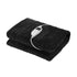 Washable Electric Heated Throw Rug Flannel Black