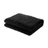 Washable Electric Heated Throw Rug Flannel Black