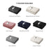 Washable Electric Heated Throw Rug Flannel Black