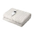 Electric Heated Throw Rug Washable Flannel Cream