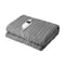 Electric Heated Throw Rug Washable Silver