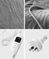 Electric Heated Throw Rug Washable Silver