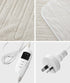 Heated Throw Rug Blanket Washable Sherpa Flannel