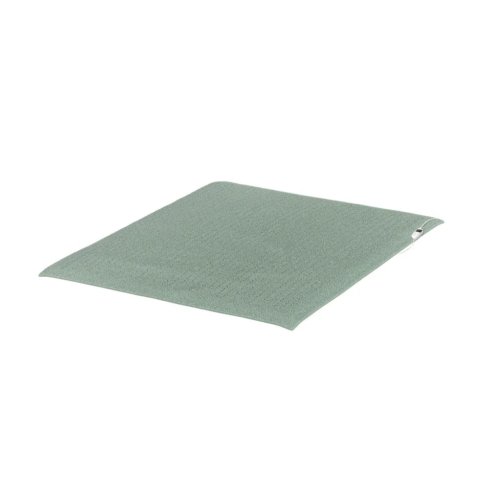 Electric Heated Blanket Washable Throw Rug Sherpa Coral Fleece Green