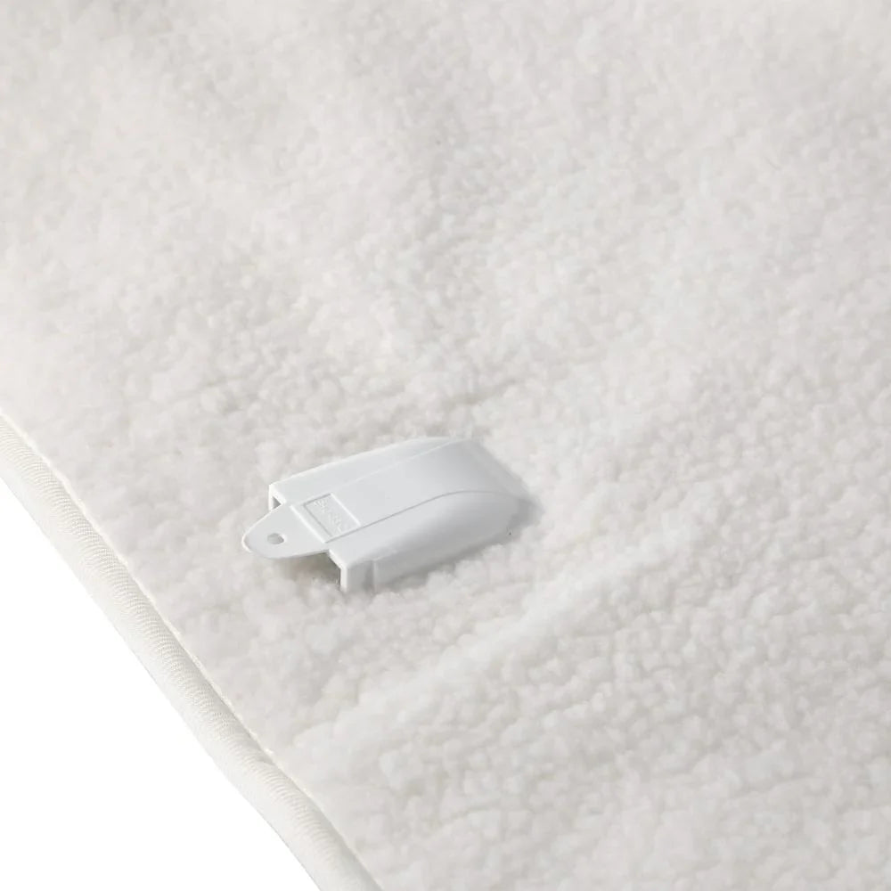 Electric Blanket Fully Fitted Fleece Heated King Single