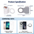 Devanti Magnetic Phone Camera Grip Ergonomic Hanlder Detachable Bluetooth Remote