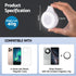 Devanti Magnetic Selfie Ring Light 36 LED Foldable Phone Fill Light CRI95 Type-C