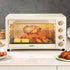 60L Convection Oven Electric Fryer Ovens 2000W Cream
