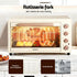 60L Convection Oven Electric Fryer Ovens 2000W Cream