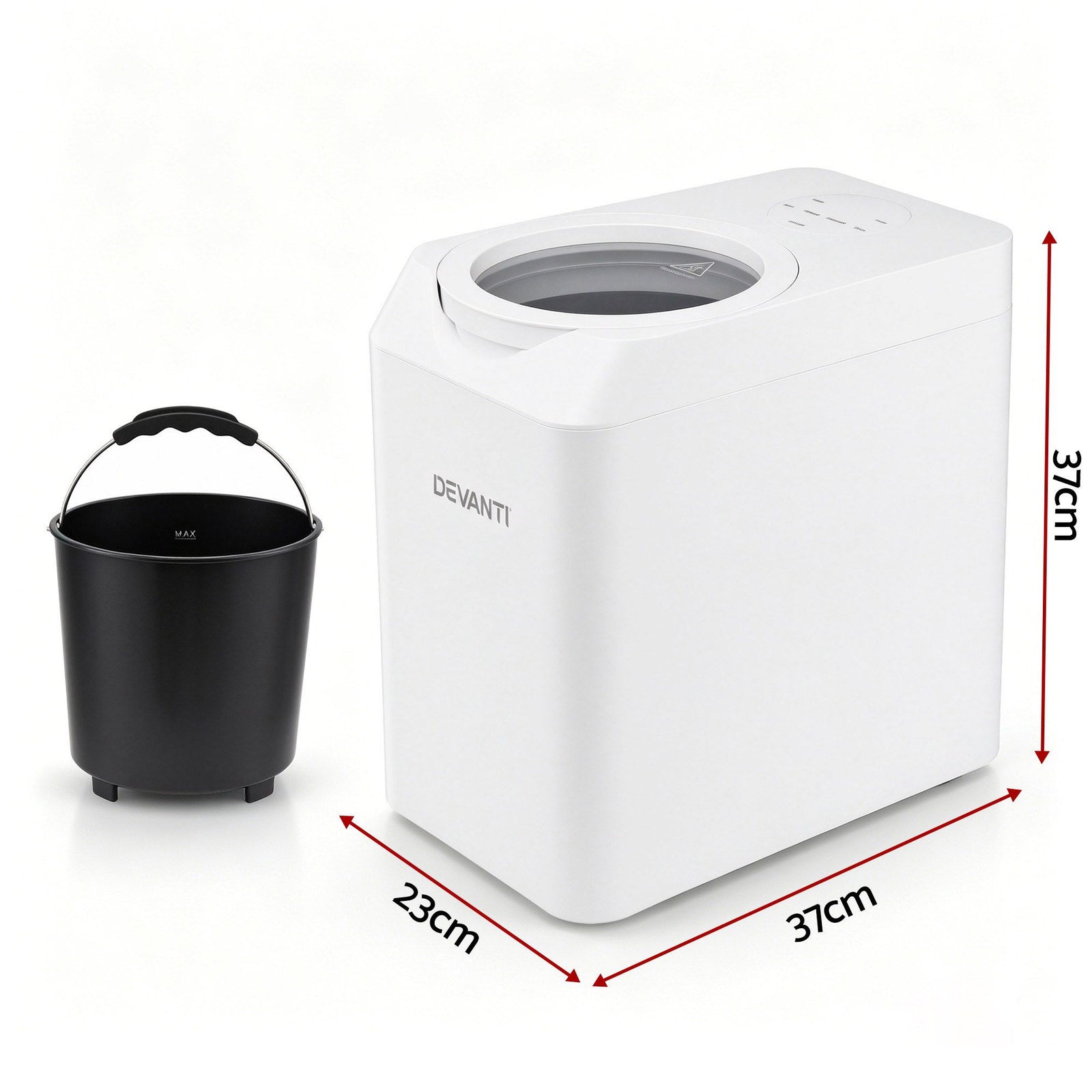 Devanti 4.5L Electric Composter, Smart Compost Bin, 90% Waste Reduction