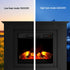 Electric Fireplace Fire Heater 2000W Black