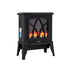 Freestanding Electric Fireplace – 2000W, LED Flame, Thermostat, Black