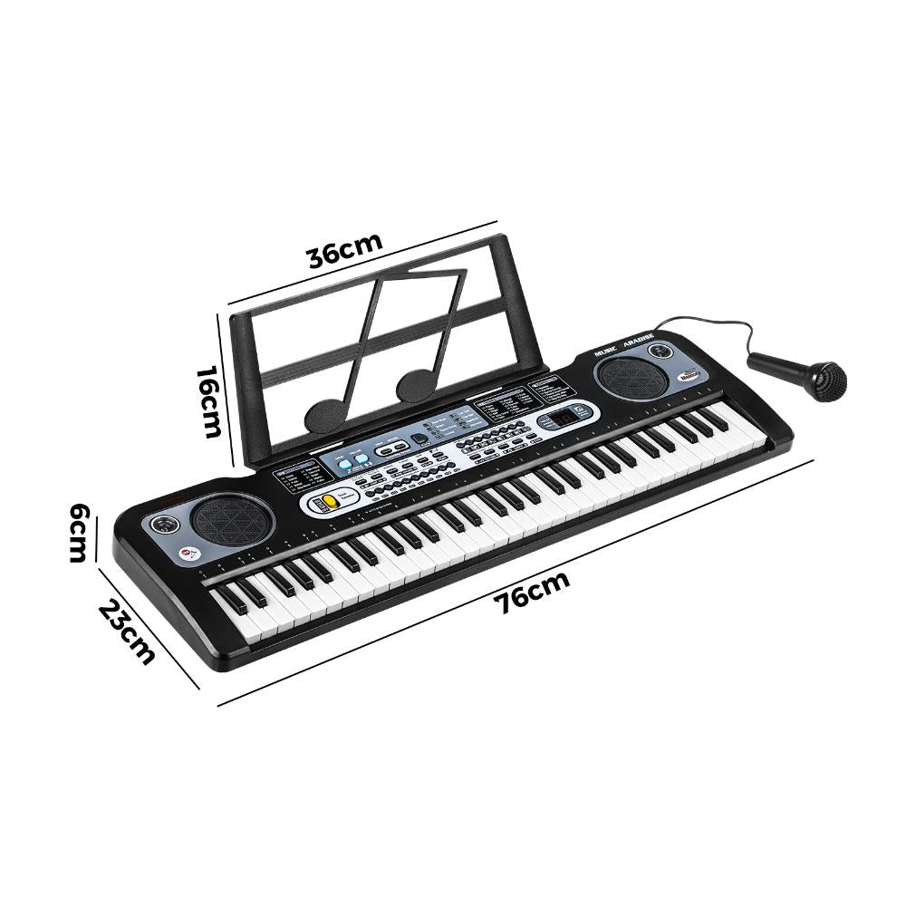 61 Keys Piano Keyboard with Microphone and Holder