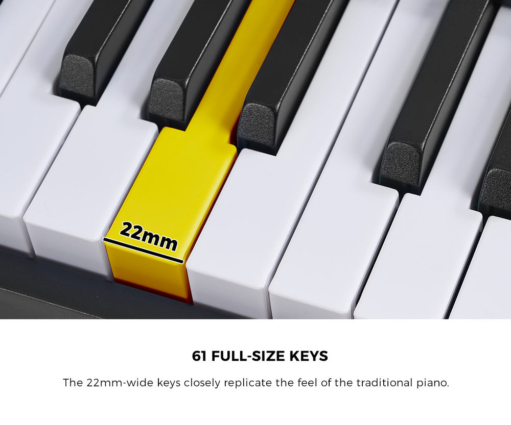Mazam 61 Key Foldable Electronic Keyboard for Beginner