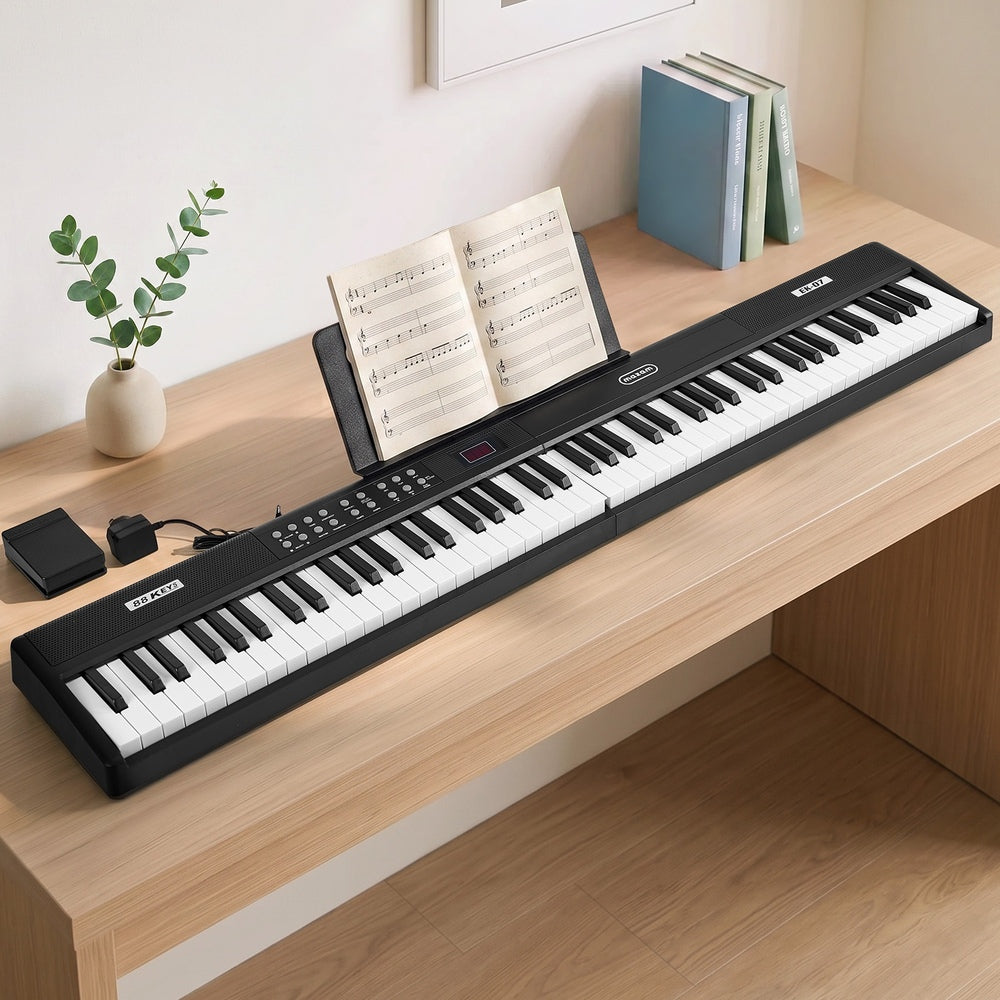 Mazam Foldable 88 Key Digital Piano Electronic Keyboard Bluetooth