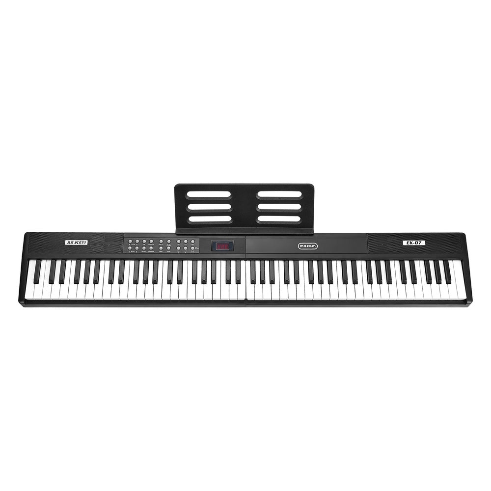 Mazam Foldable 88 Key Digital Piano Electronic Keyboard Bluetooth