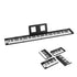Alpha 88 Key Quad Folding Electronic Keyboard Digital Piano Portable MIDI Bluetooth Black