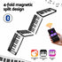 Alpha 88 Key Quad Folding Electronic Keyboard Digital Piano Portable MIDI Bluetooth Black