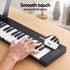 Alpha 88 Key Quad Folding Electronic Keyboard Digital Piano Portable MIDI Bluetooth Black
