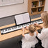 Alpha 88 Key Quad Folding Electronic Keyboard Digital Piano Portable MIDI Bluetooth Black