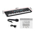 61-Key Digital Piano Keyboard Electric Kids Gift Black