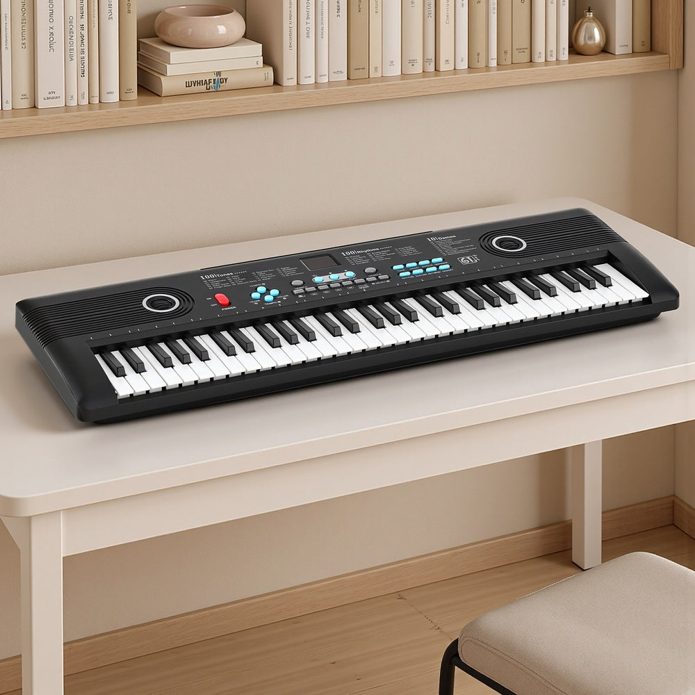 61-Key Digital Piano Keyboard Electric Kids Gift Black