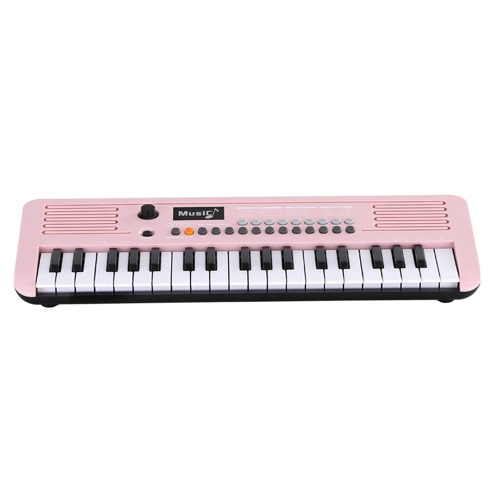 37-Key Digital Piano Keyboard for Kids Beginners Electronic Keyboard Piano Gift Pink