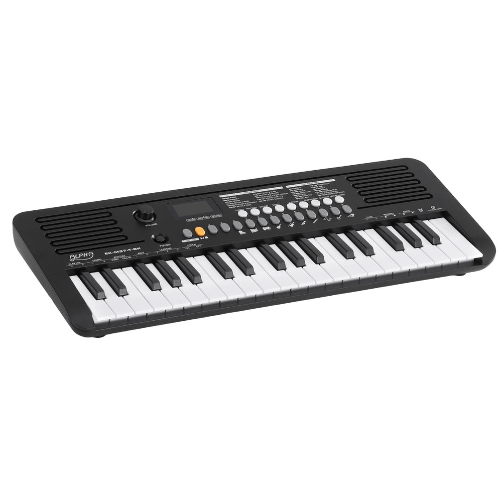 37-Key Digital Piano Keyboard Electric Black