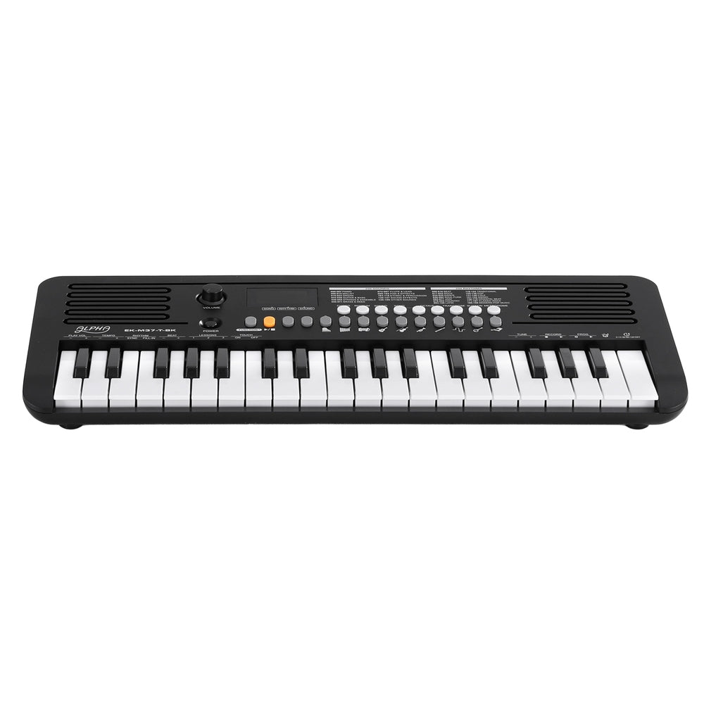 37-Key Digital Piano Keyboard Electric Black