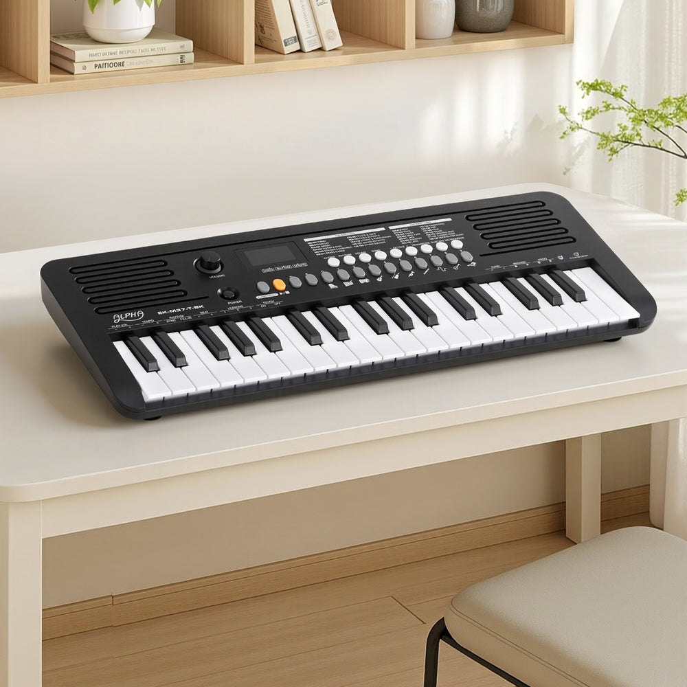 37-Key Digital Piano Keyboard Electric Black