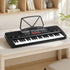 Alpha 49 Key Electronic Keyboard Portable Digital Piano Musical Instrument Black