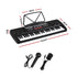 Alpha 49 Key Electronic Keyboard Portable Digital Piano Musical Instrument Black