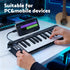 25-Key MIDI Keyboard Controller Portable USB Laptop Black