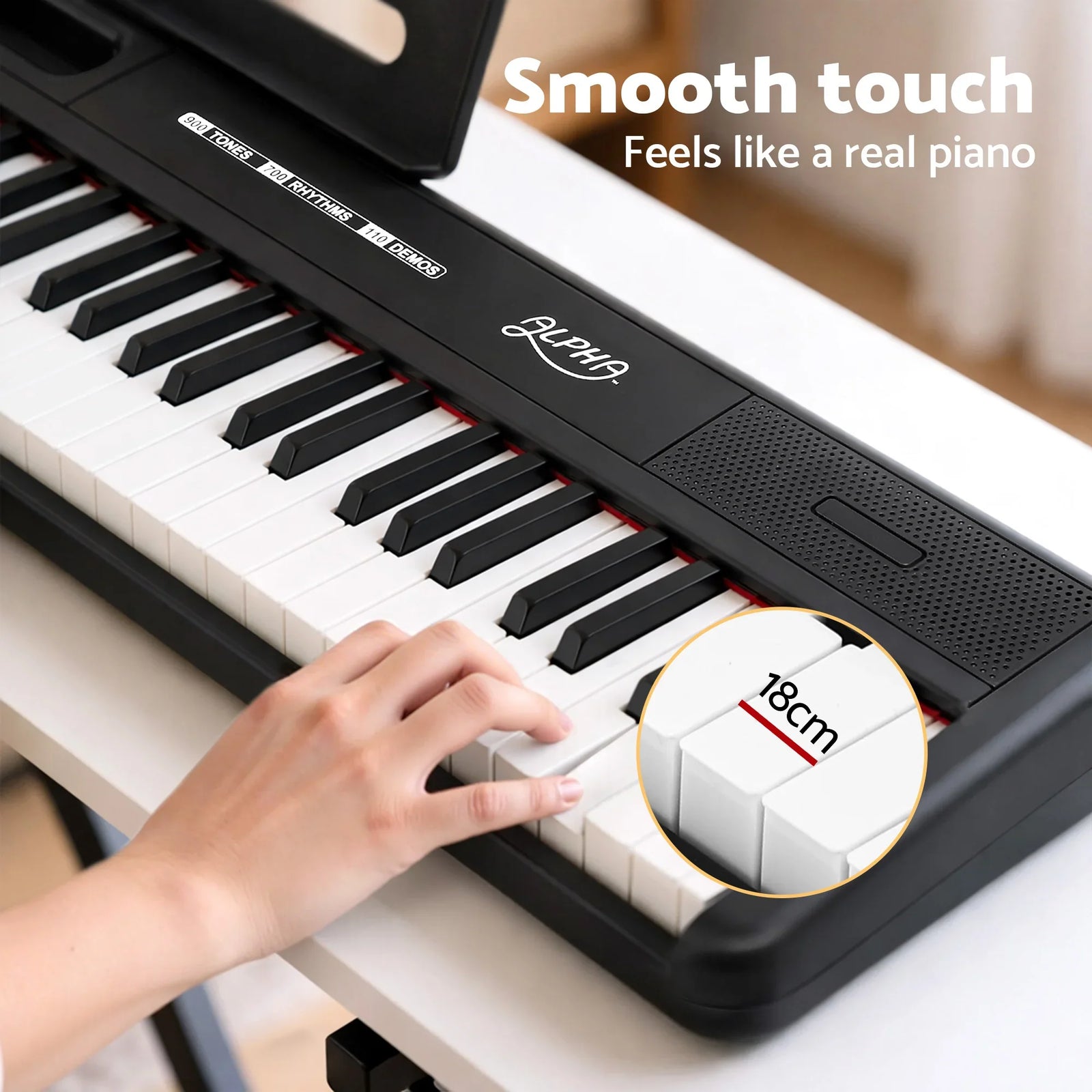 Piano Keyboard 88 Keys Electric Electronic Keyboard Piano Gift Black