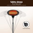 Electric Patio Heater – 2000W, 3 Heat Settings, Adjustable Height, IP34, Black
