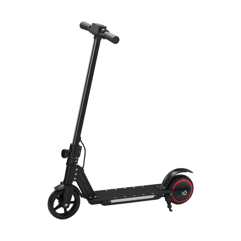 Electric Scooter 130W 16KM/H LED Light Folding Portable Riding Commuter Black