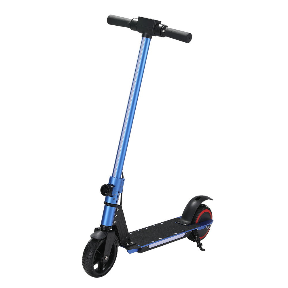 Electric Scooter 130W 16KM/H LED Light Folding Portable Riding Commuter Blue