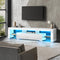 180cm LED TV Cabinet Gloss White Entertainment Unit RGB Lights Storage Stand