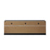 TV Entertainment Unit Cabinet Stand Gloss LED RGB Black 180CM