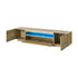 TV Cabinet Entertainment Unit Storage Shelf Natural 180cm