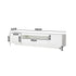 TV Cabinet Gloss RGB LED White 180CM
