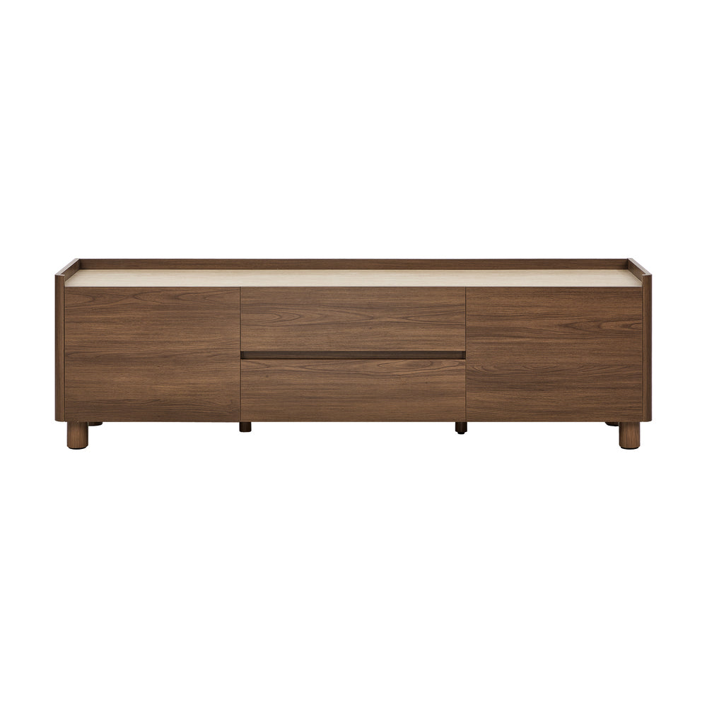 Oikiture 160cm TV Cabinet Entertainment Unit Storage 2 Door 2 Drawer