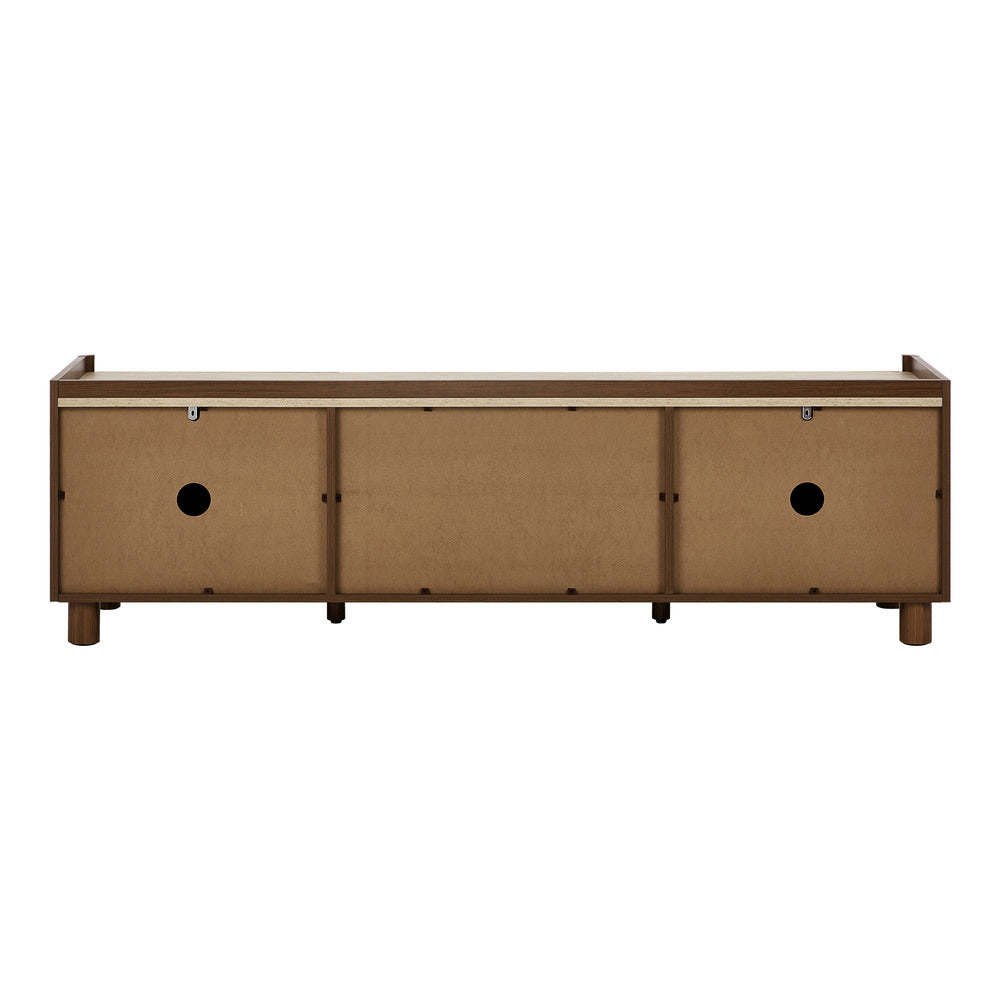 Oikiture 160cm TV Cabinet Entertainment Unit Storage 2 Door 2 Drawer